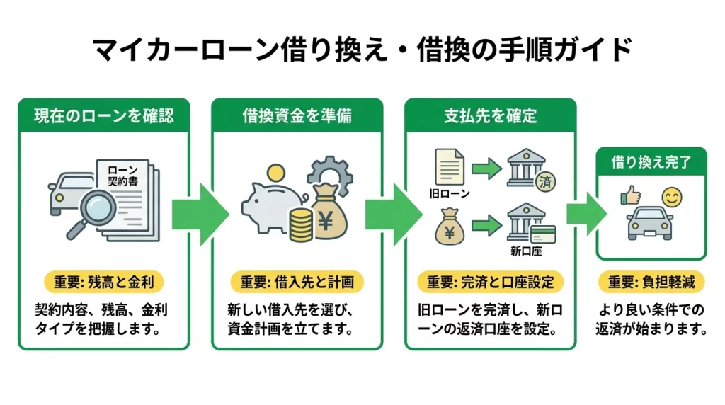 阿波銀行マイカーローンの保証型ごとの確認点を、金利タイプ、保証料、団体信用生命保険に分けて整理した図